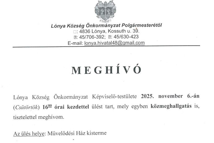 Közmeghallgatás 2025